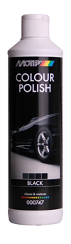 Motip Polish & Voks m/farve Sort (500ml)